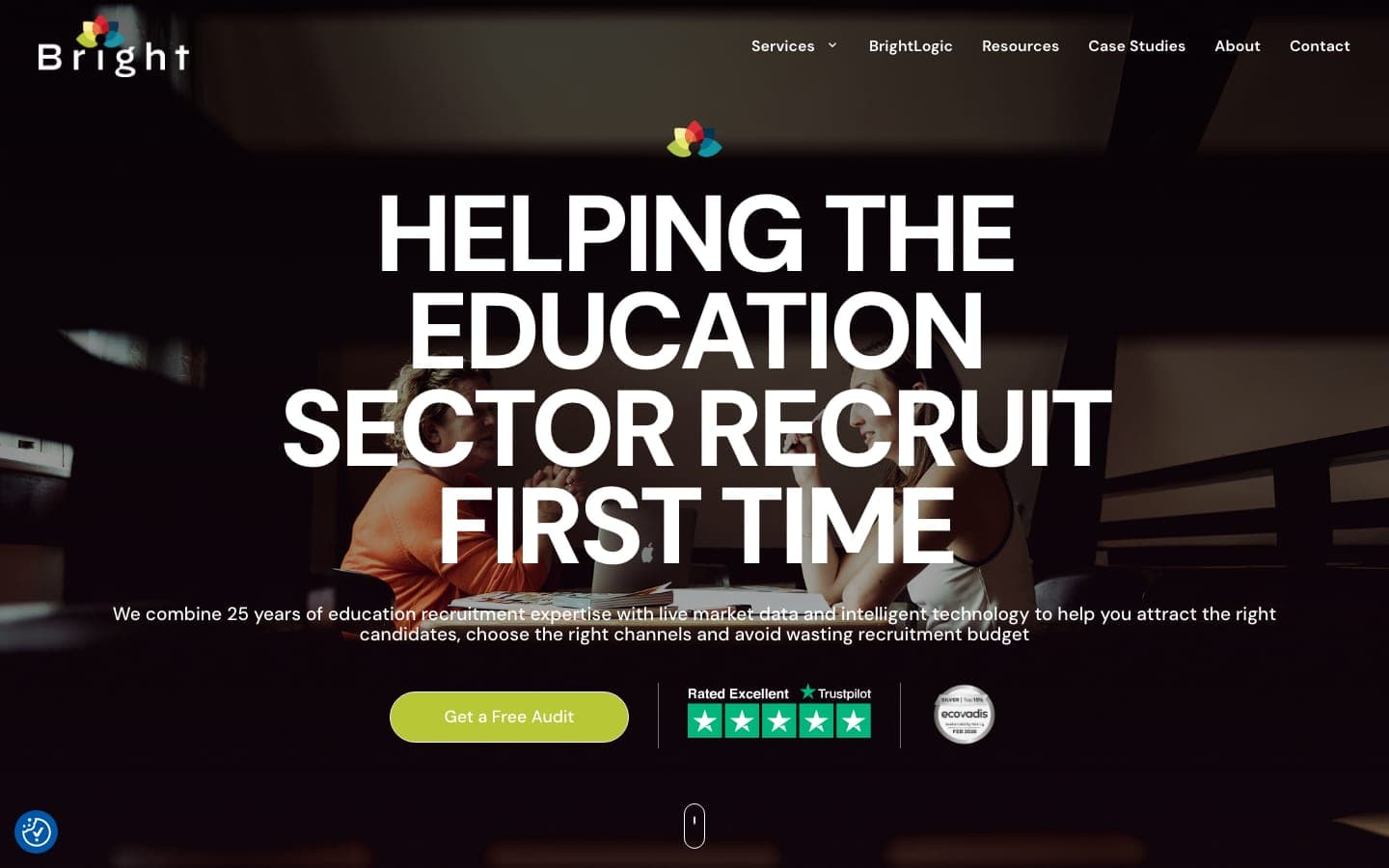 Bright homepage