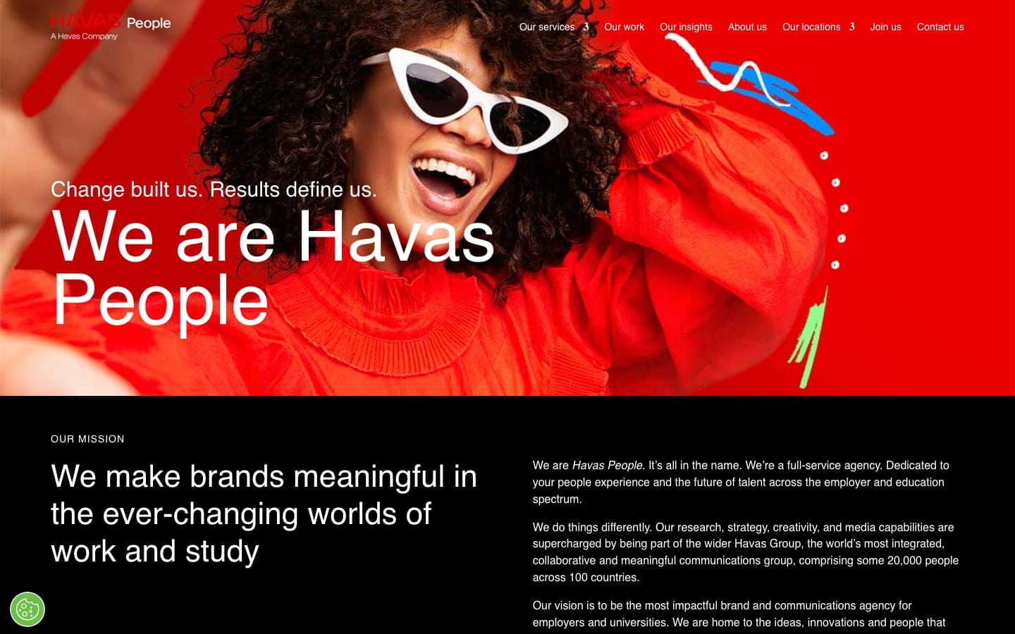 Havas People homepage
