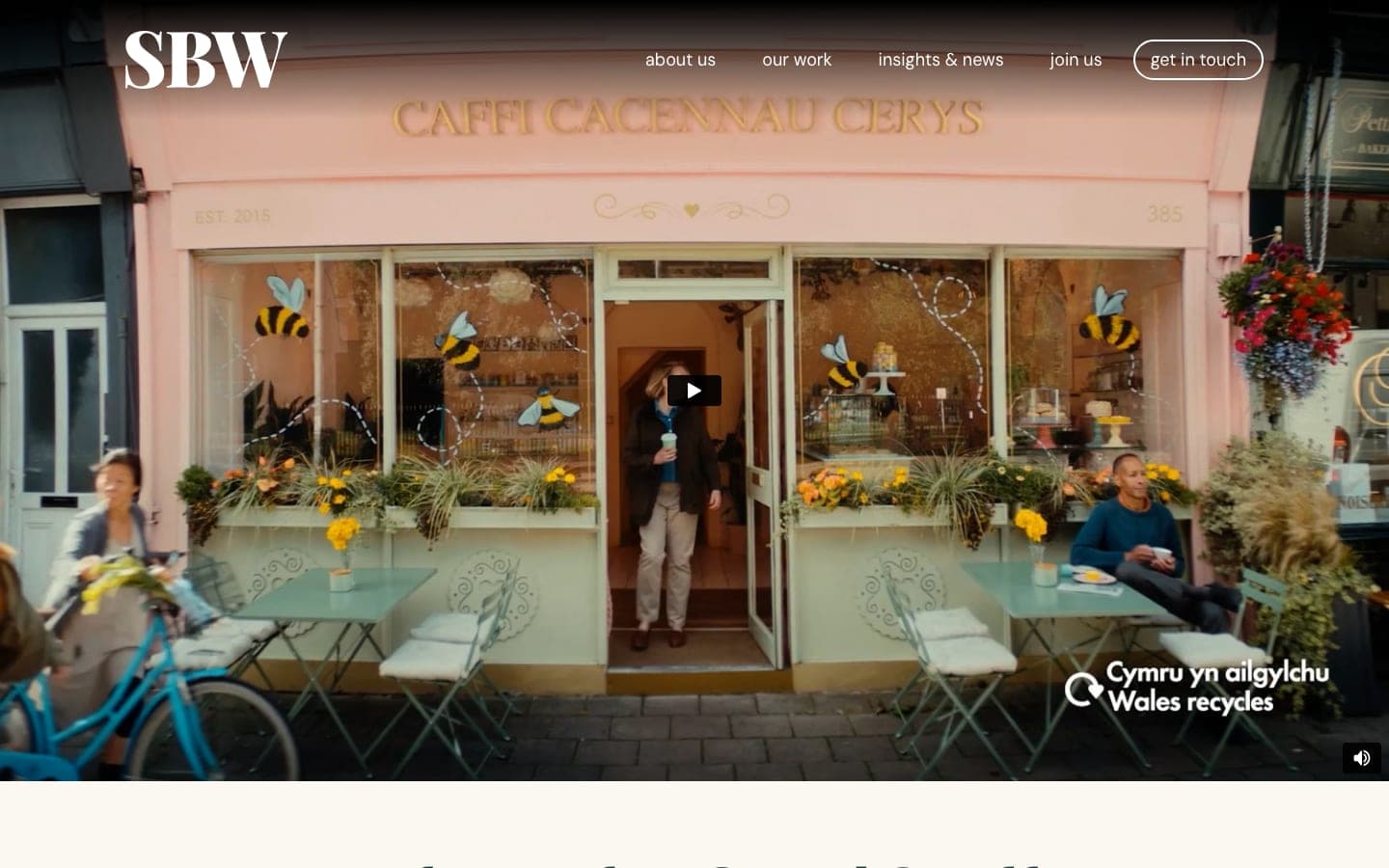 SBW Advertising homepage