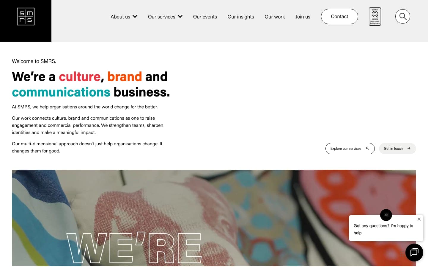 SMRS homepage