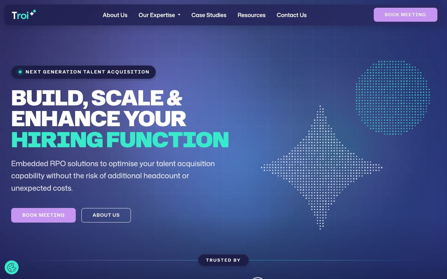 troi.io homepage, captured 3 September 2026