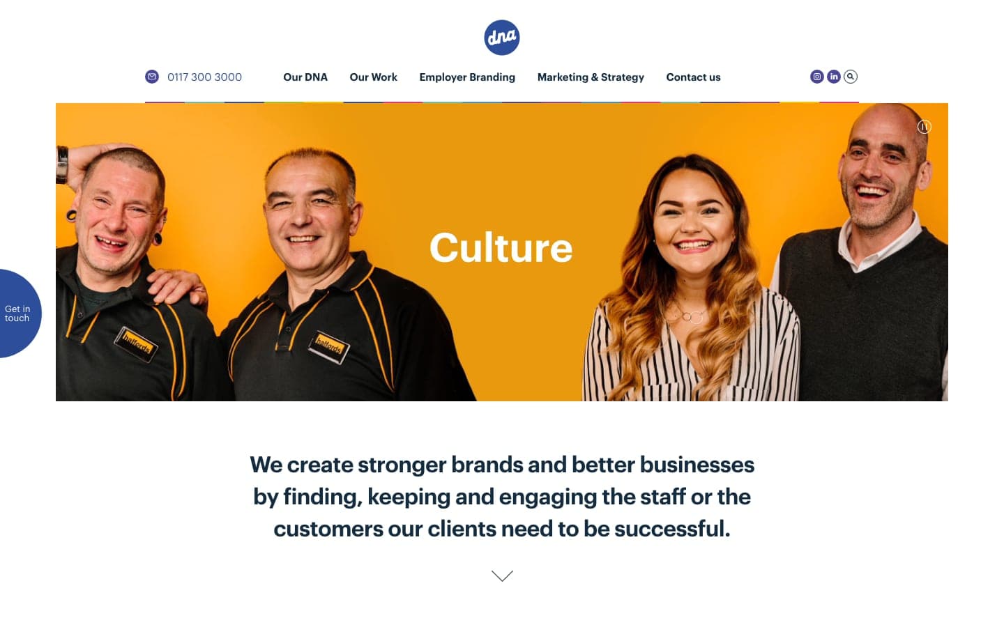 We Are DNA homepage