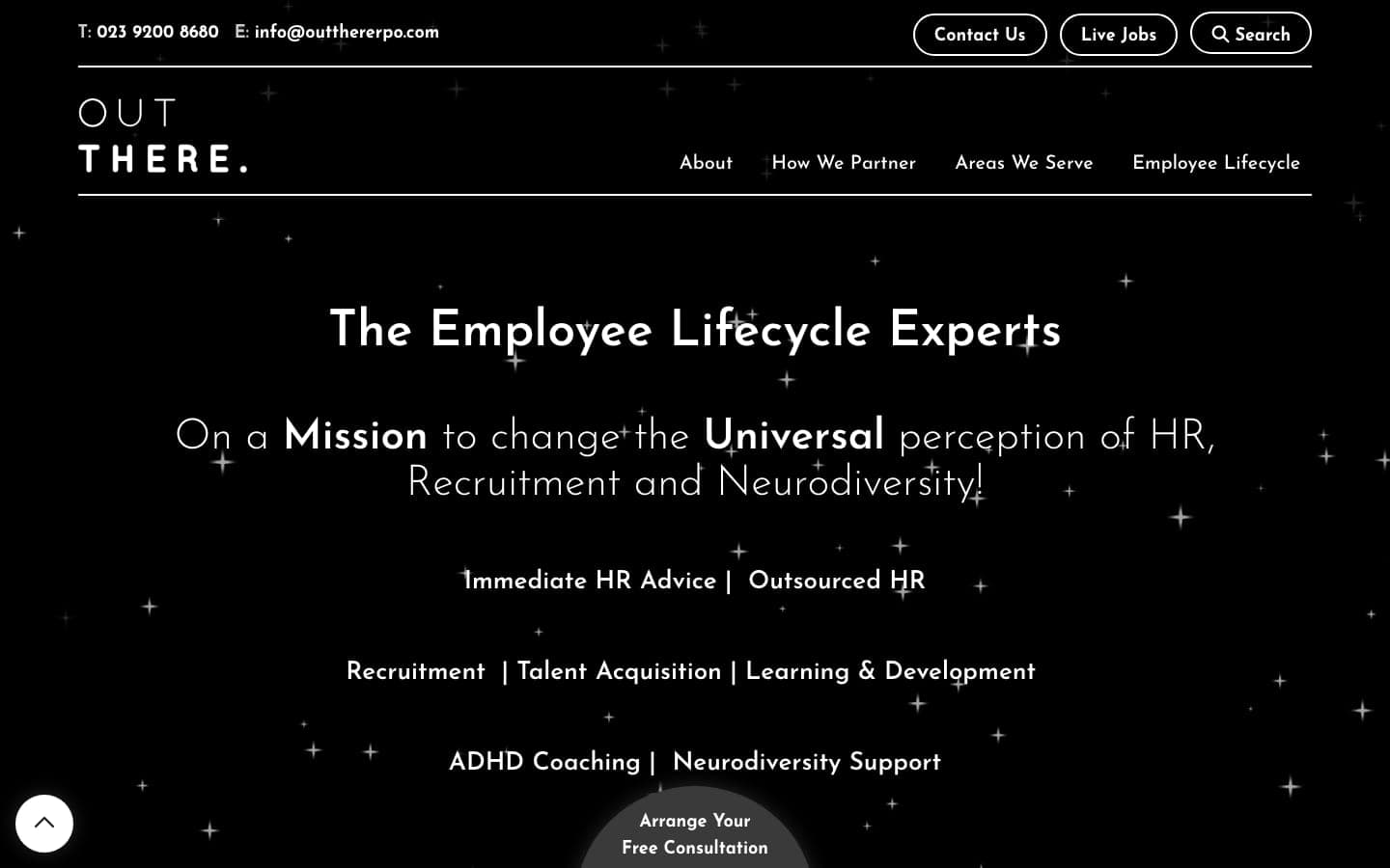 OutThere homepage