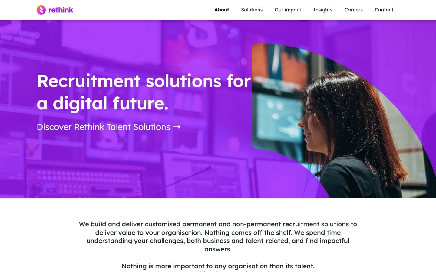 Rethink homepage