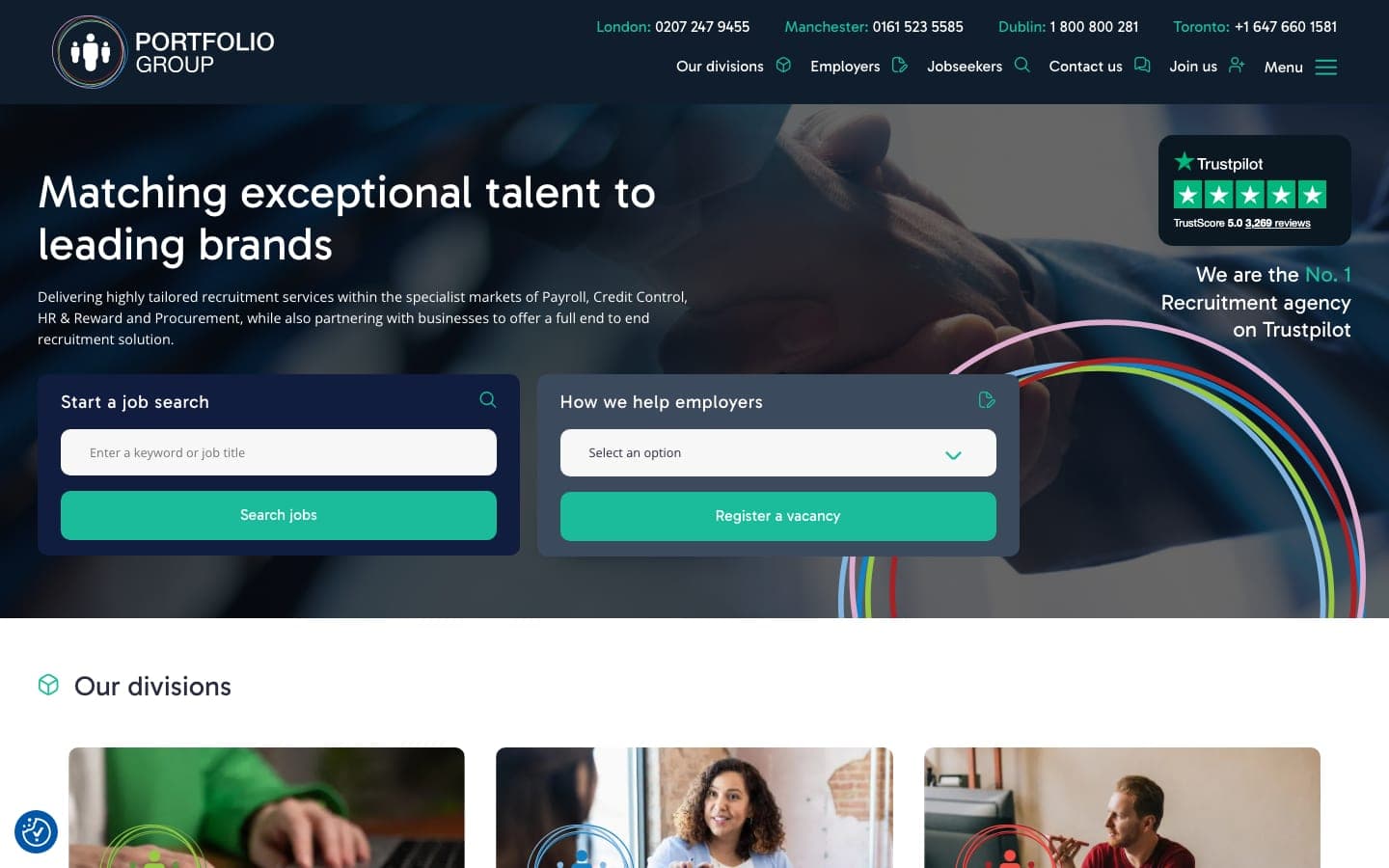 The Portfolio Group homepage