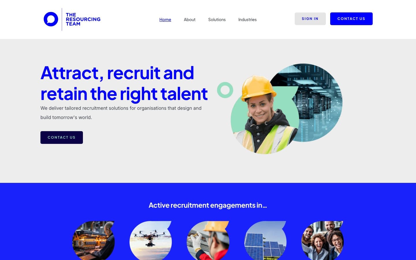 The Resourcing Team homepage